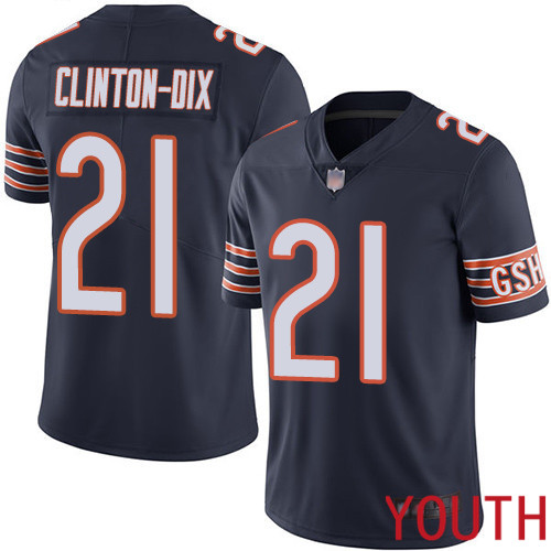 Chicago Bears Limited Navy Blue Youth Ha Ha Clinton-Dix Home Jersey NFL Football #21 Vapor Untouchable->youth nfl jersey->Youth Jersey
